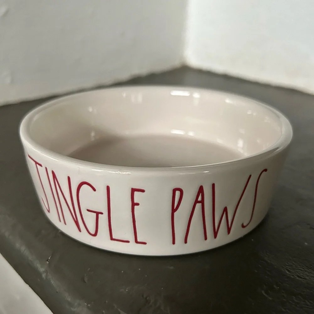 Rae Dunn JINGLE PAWS Cat Dish